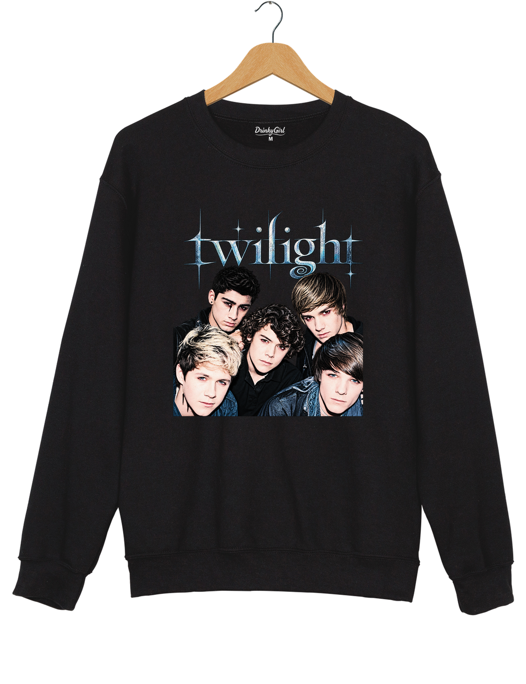 Retro One Direction Twilight Sweatshirt - Black