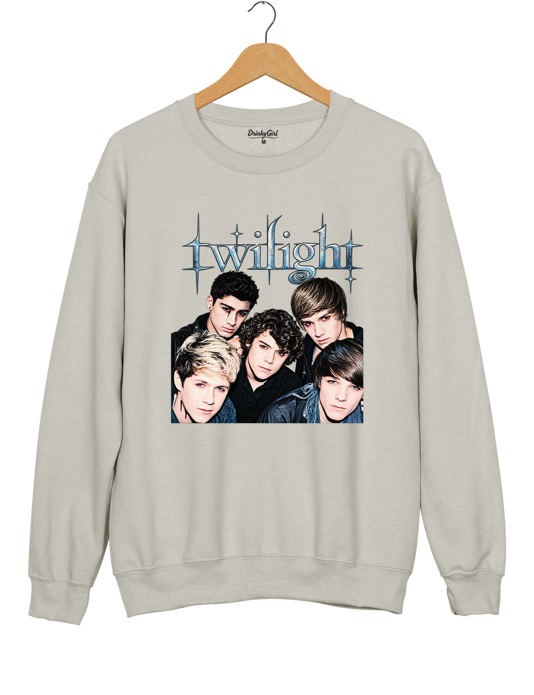 Retro One Direction Twilight Sweatshirt - Gray