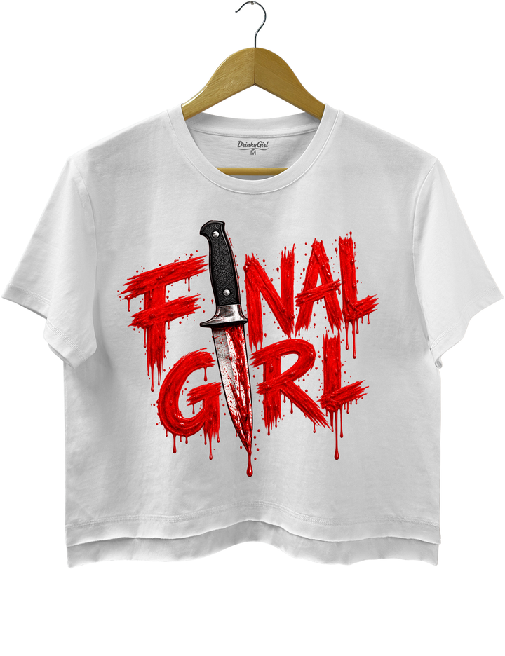 Final Girl Crop Top - White