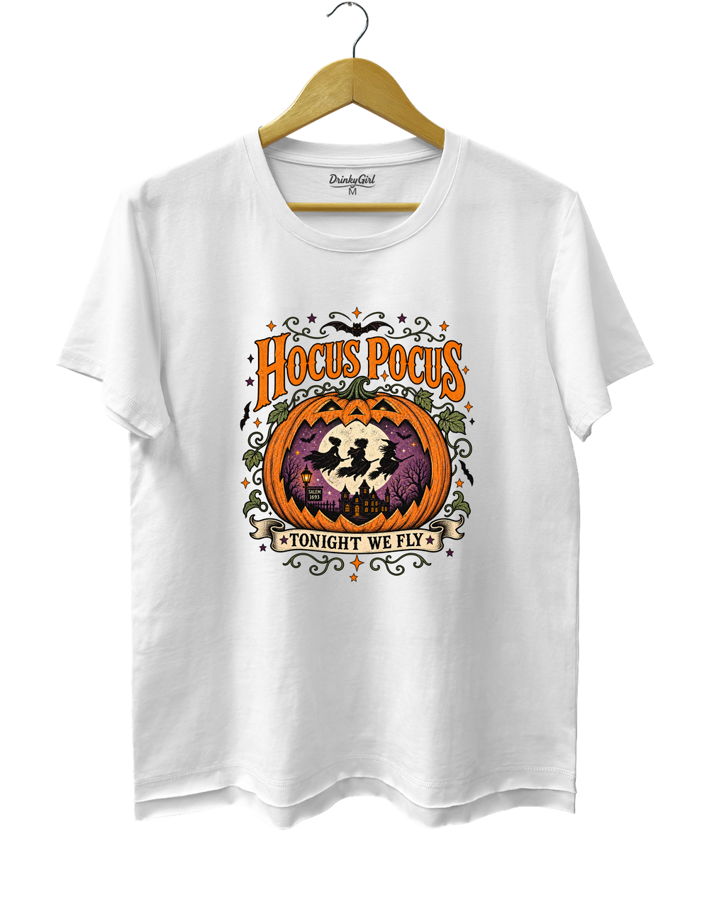 Pumpkin Hocus Pocus Tee - White