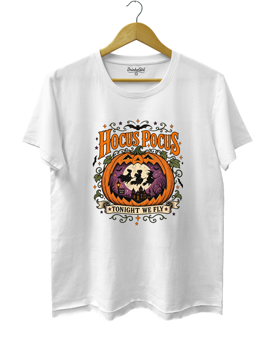 Pumpkin Hocus Pocus Tee - White