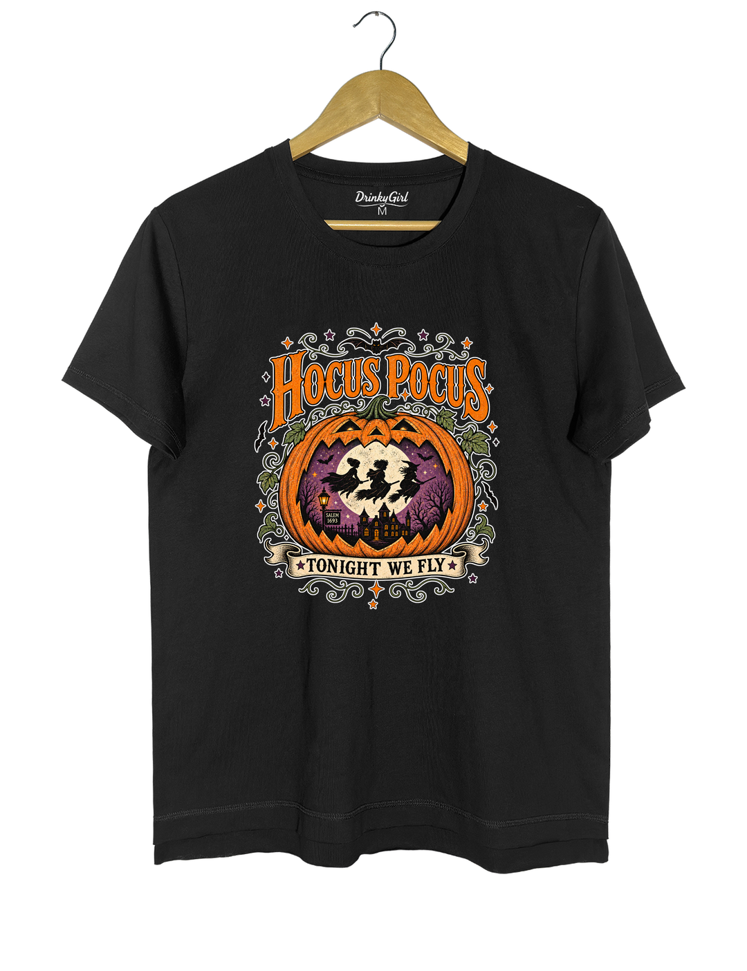 Pumpkin Hocus Pocus Tee - Black