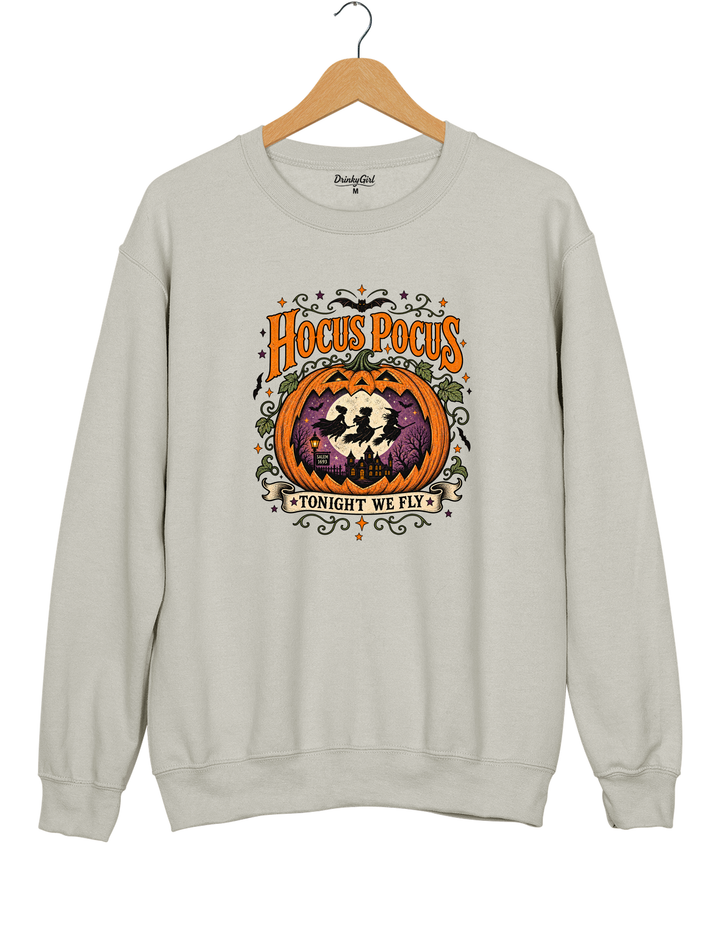 Pumpkin Hocus Pocus Sweatshirt - Gray