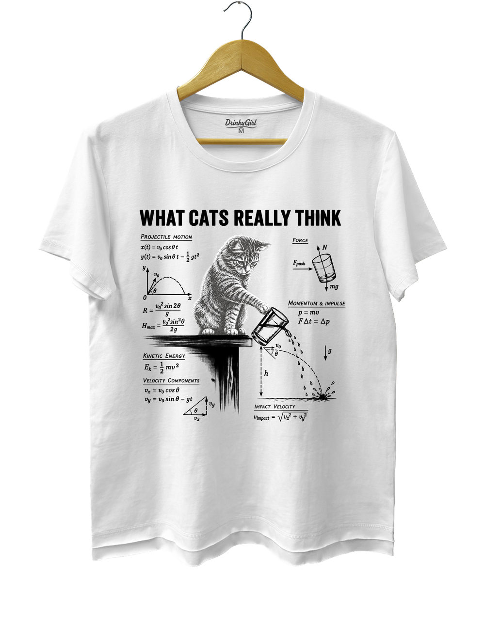 What Cats Really Think Tee - White