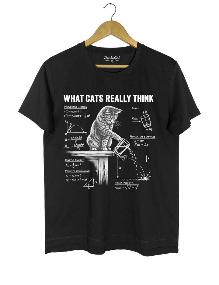 What Cats Really Think Tee - Black
