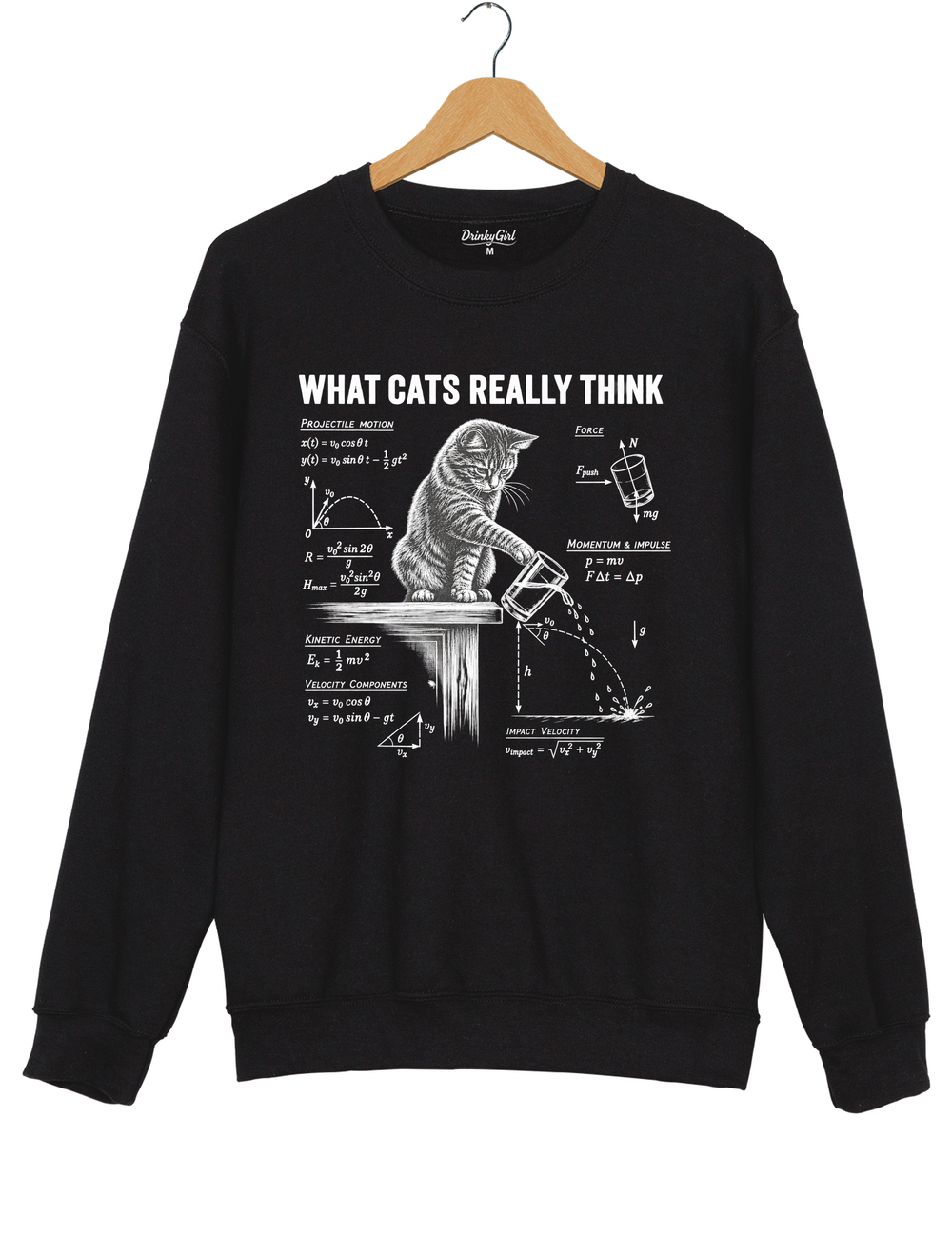What Cats Really Think Sweatshirt - Black
