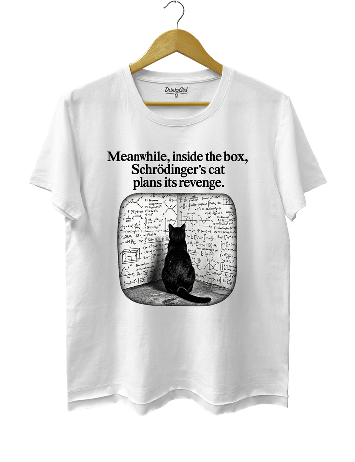 Schrödinger Cat Tee - White