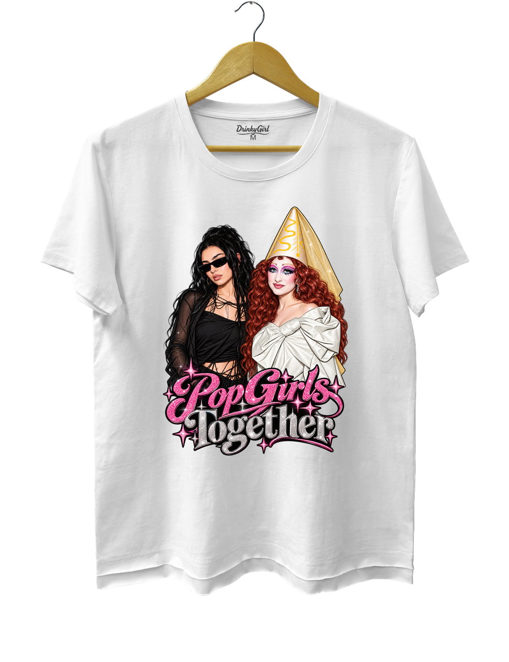 Pop Girls Together Tee - White