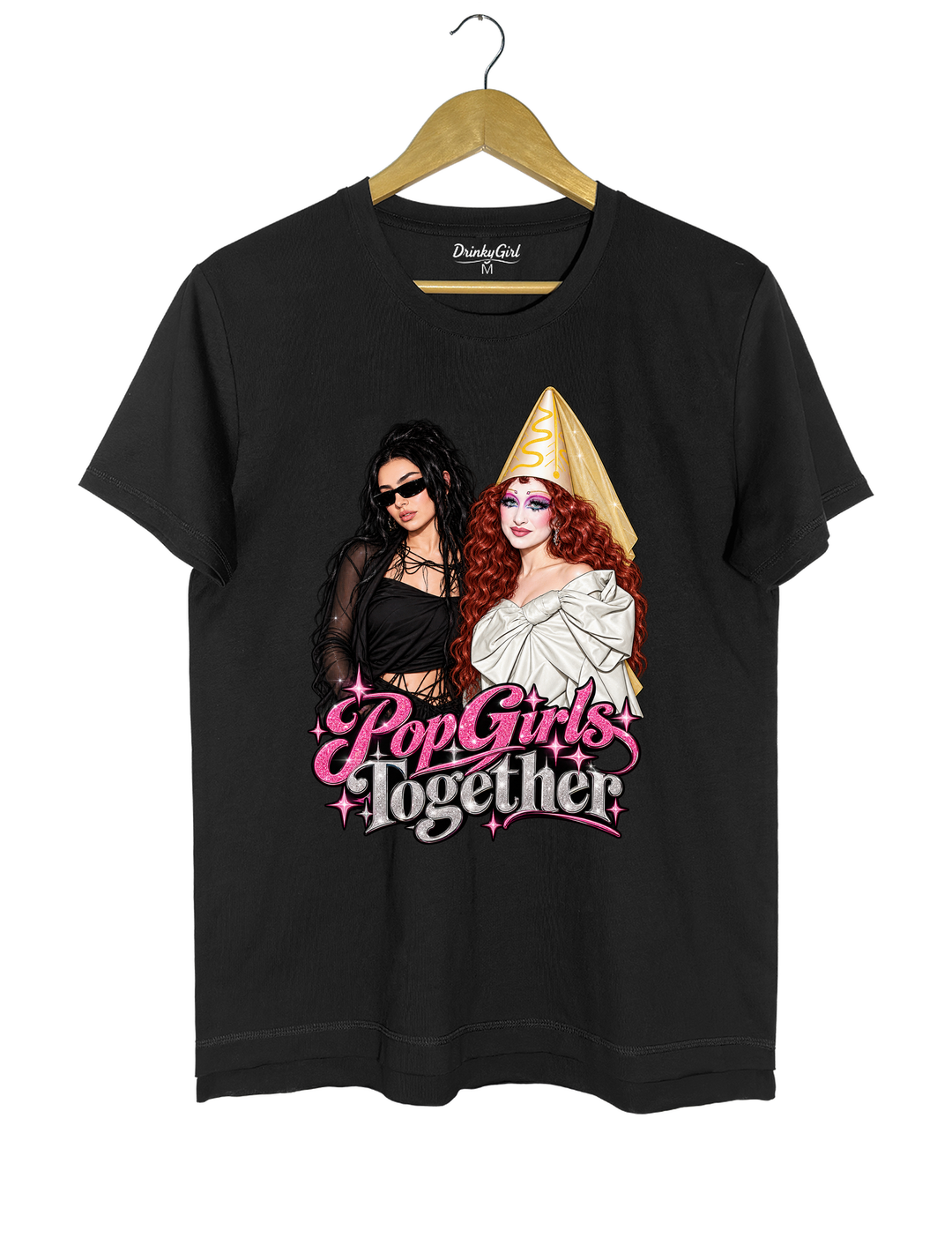 Pop Girls Together Tee - Black