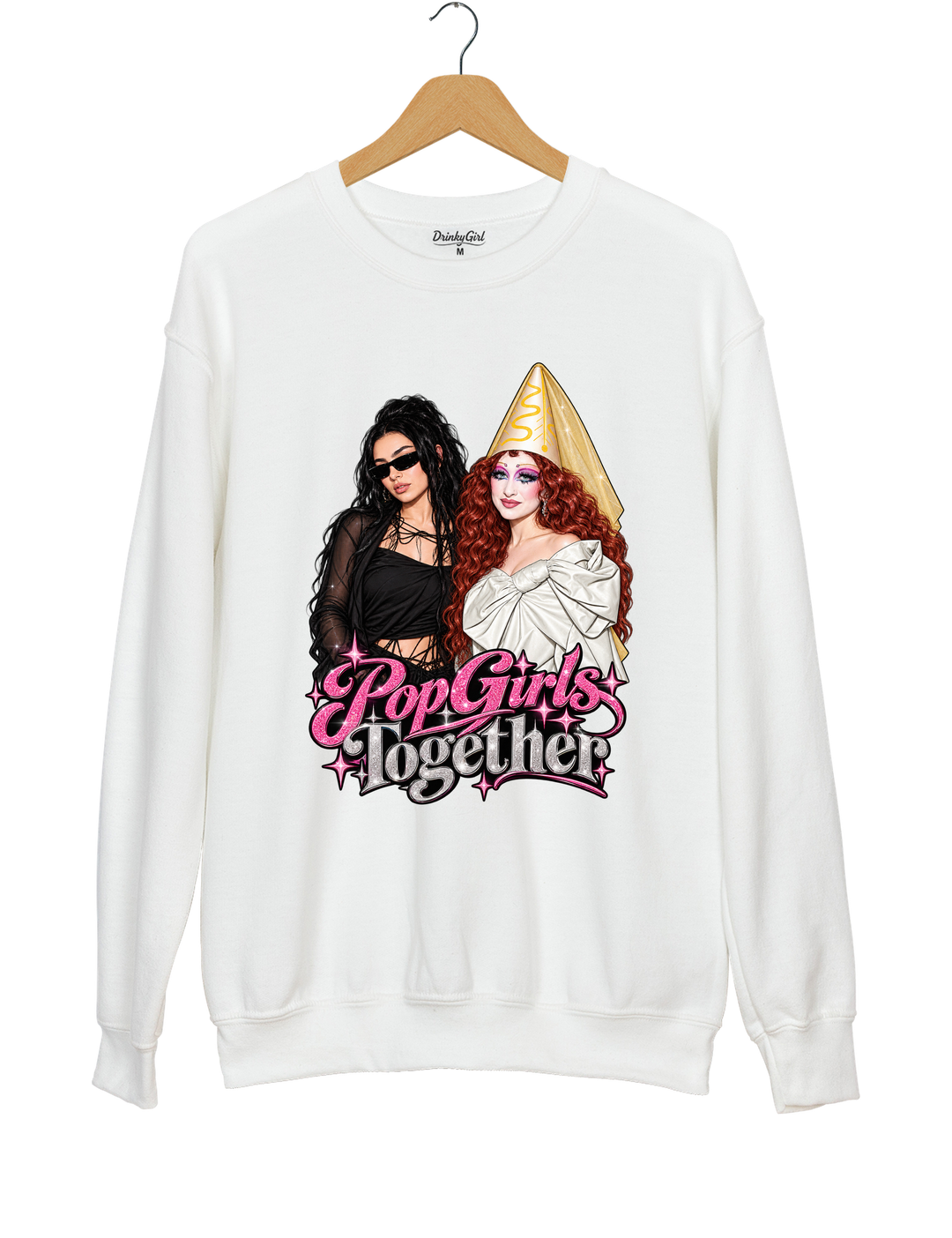 Pop Girls Together Sweatshirt - White