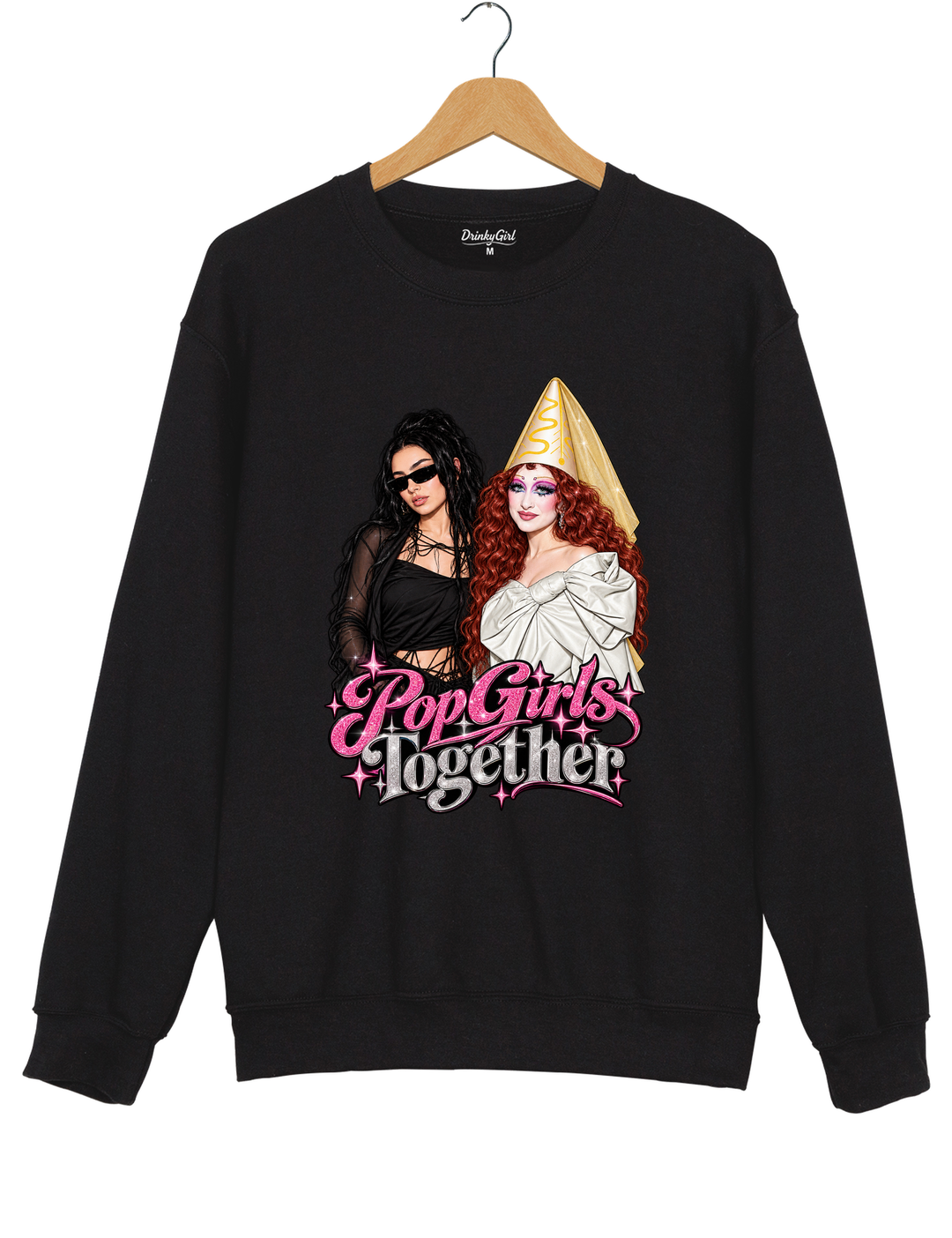 Pop Girls Together Sweatshirt - Black