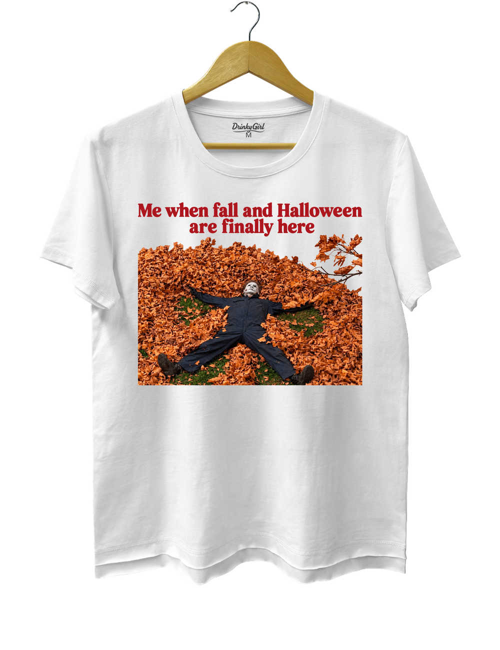 Me When Fall and Halloween Are Finally Here Tee - White