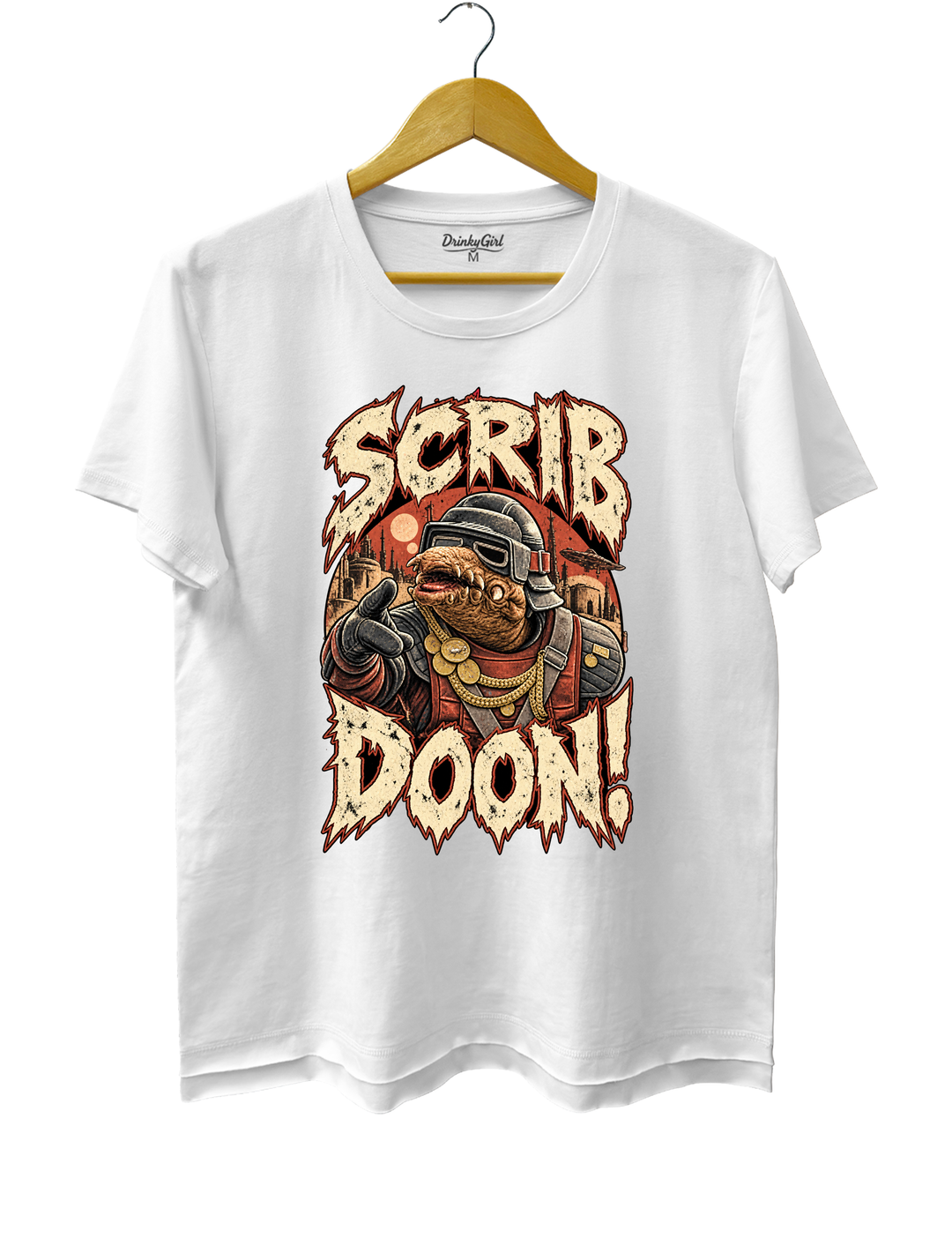 Scrib Doon Biddy Blas Tee - White
