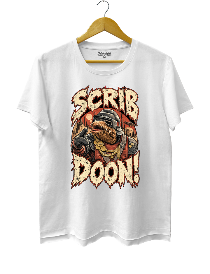 Scrib Doon Biddy Blas Tee - White