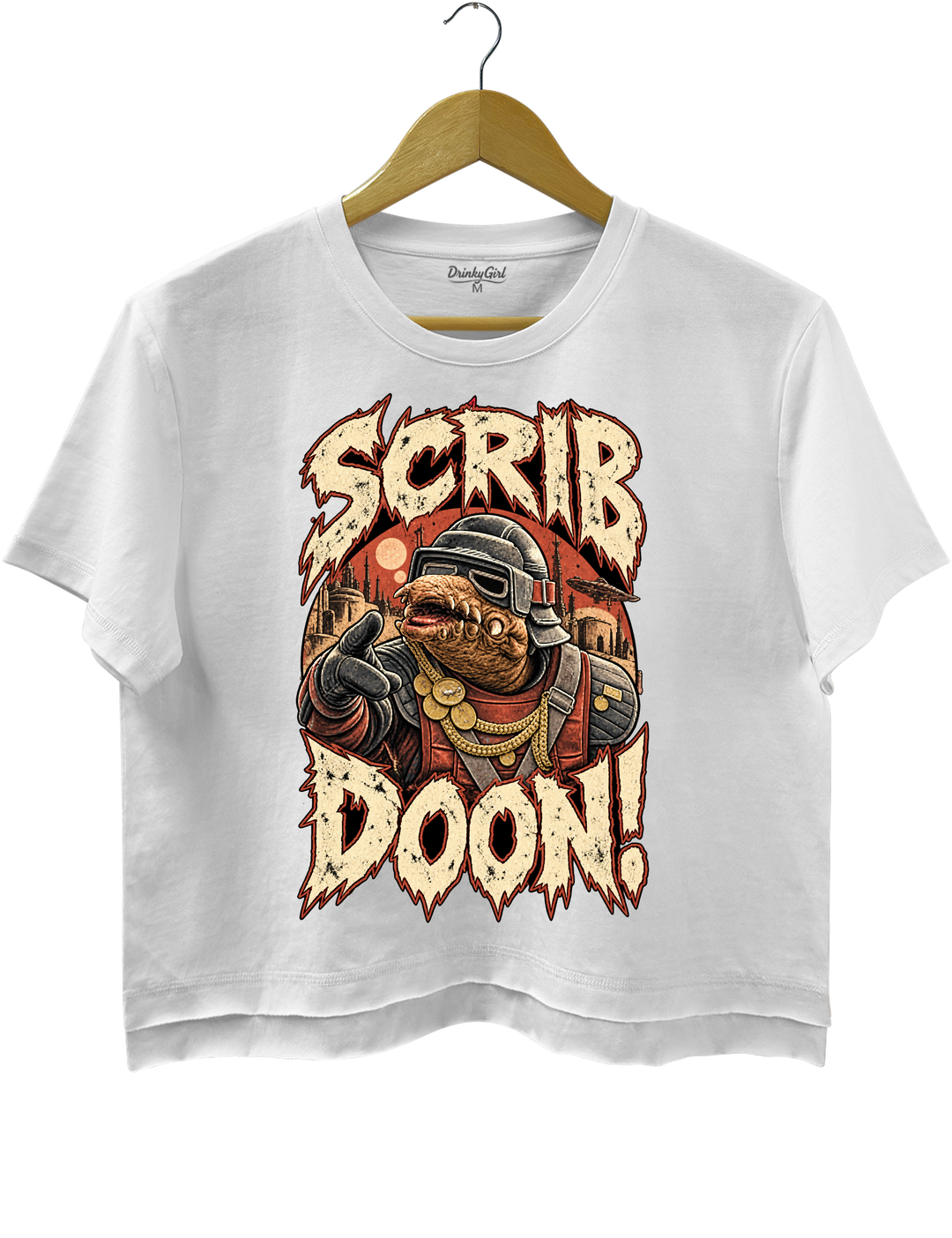 Scrib Doon Biddy Blas Crop Top - White