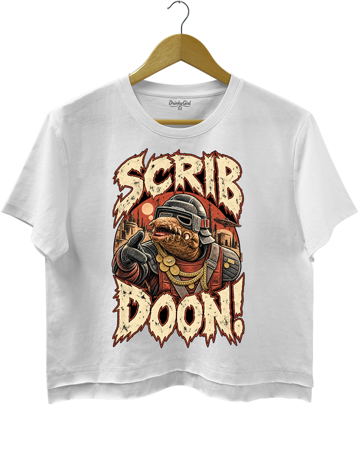 Scrib Doon Biddy Blas Crop Top - White