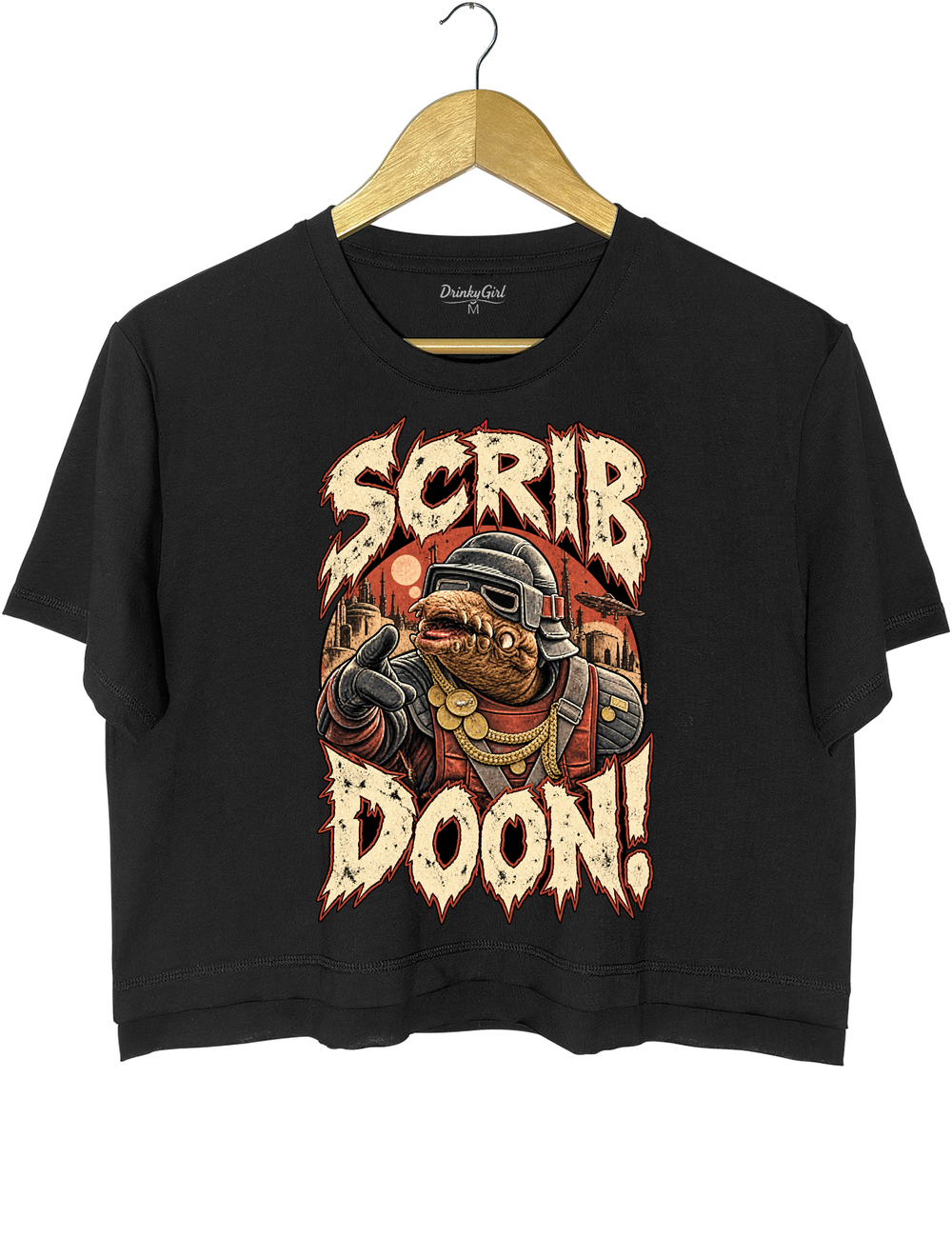 Scrib Doon Biddy Blas Crop Top - Black