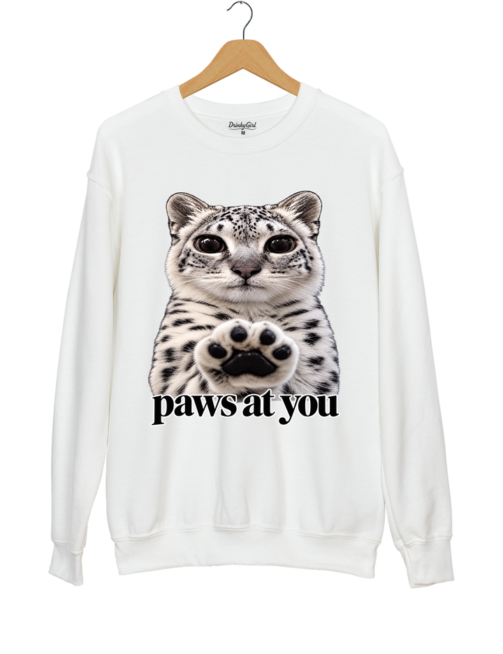 Paws at You Sweatshirt - White