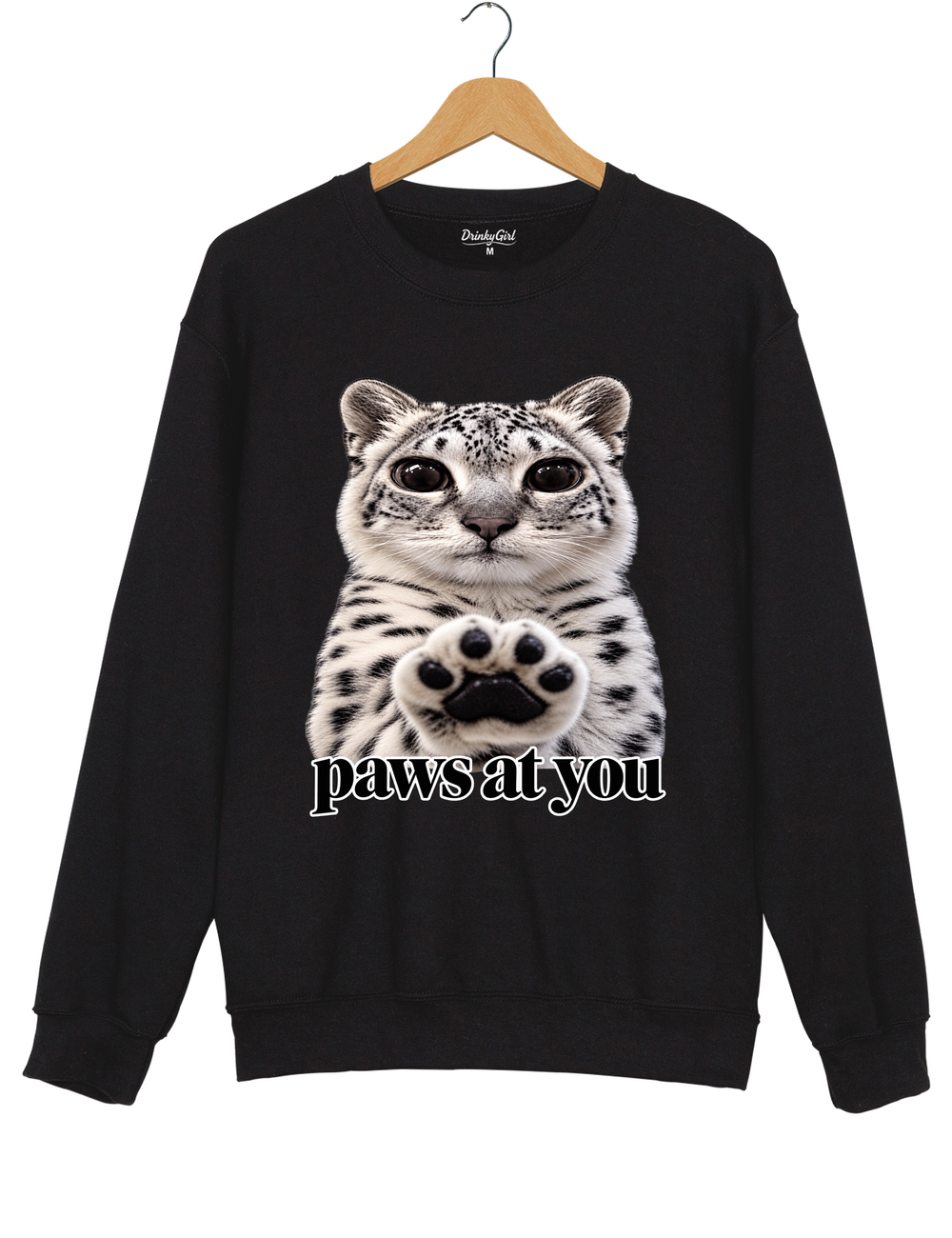 Paws at You Sweatshirt - Black