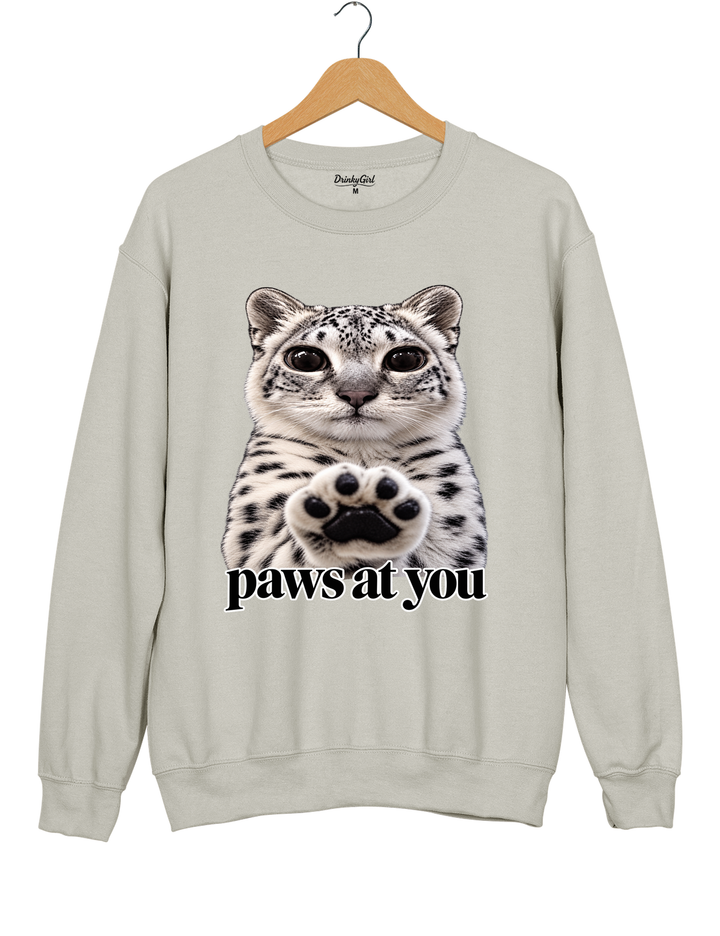 Paws at You Sweatshirt - Gray