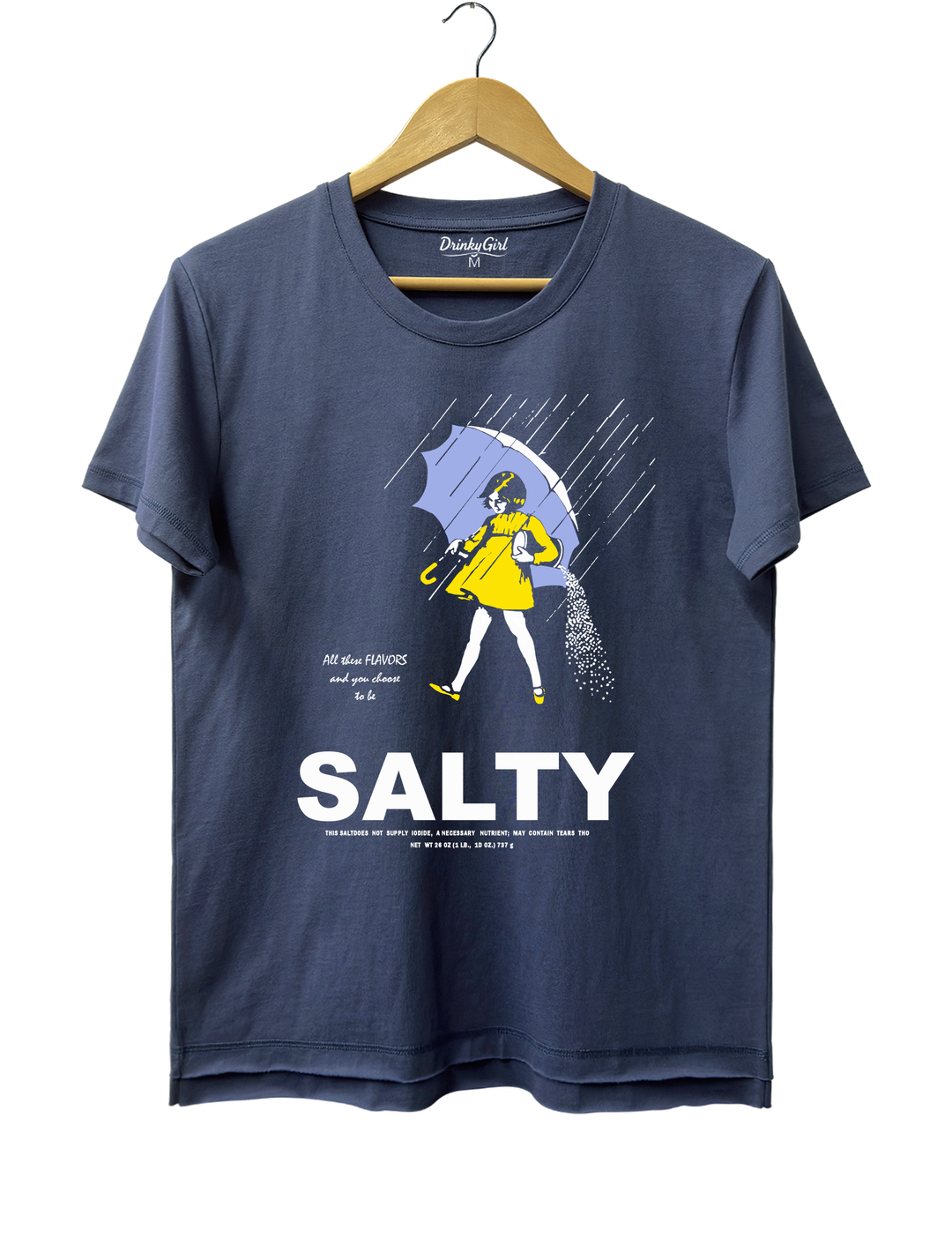 Salty Girl Tee - Navy Blue