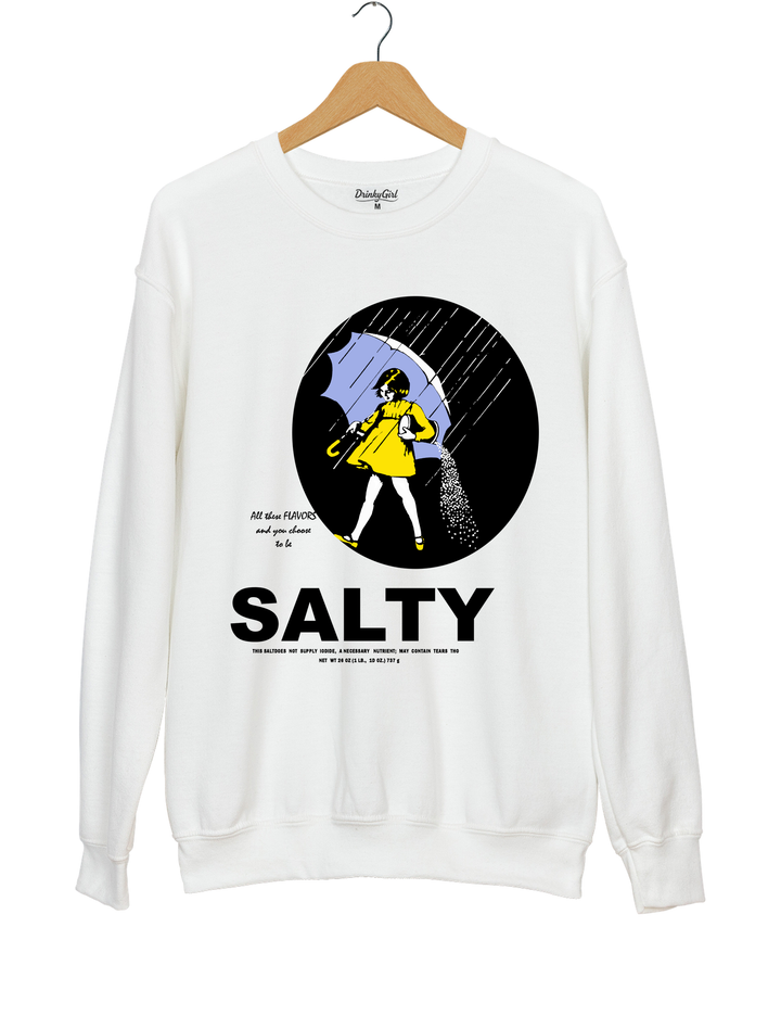 Salty Girl Sweatshirt - White