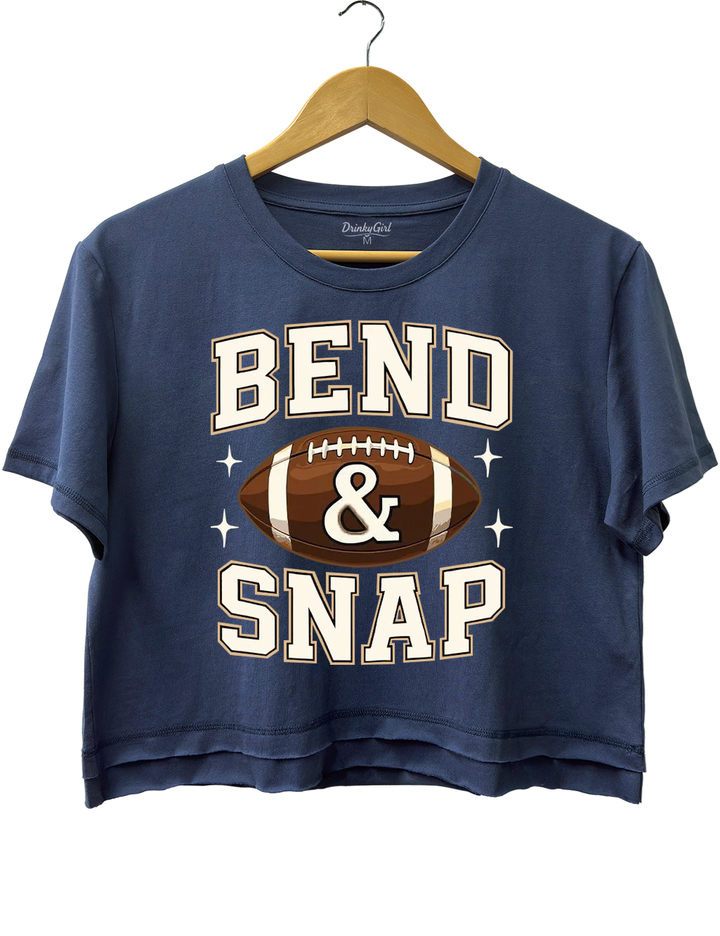 Bend and Snap Womens Football Crop Top