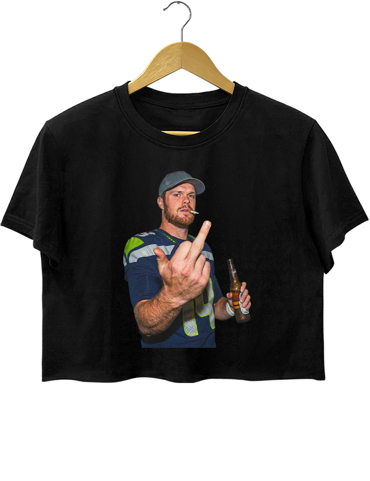 Sam Darnold Middle Finger Crop Top