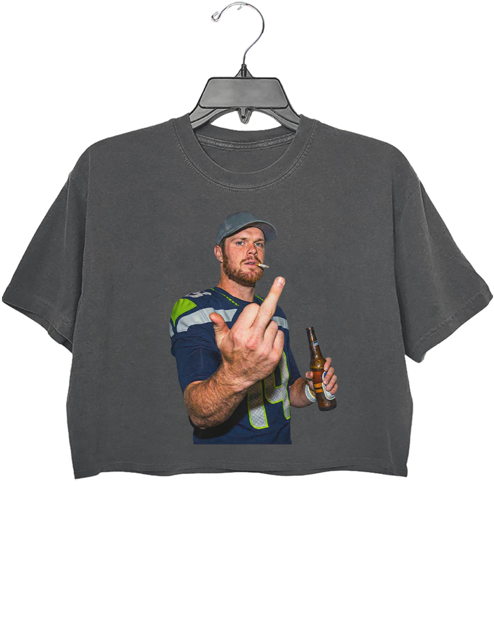 Sam Darnold Middle Finger Crop Top