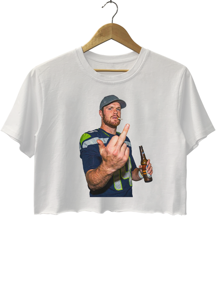 Sam Darnold Middle Finger Crop Top