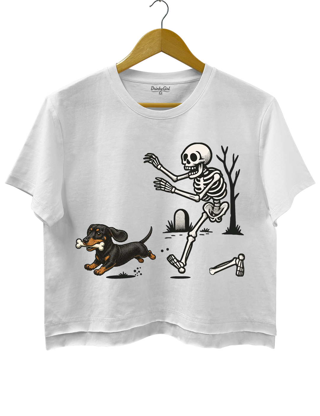 Halloween Dachshund Dog Crop Top