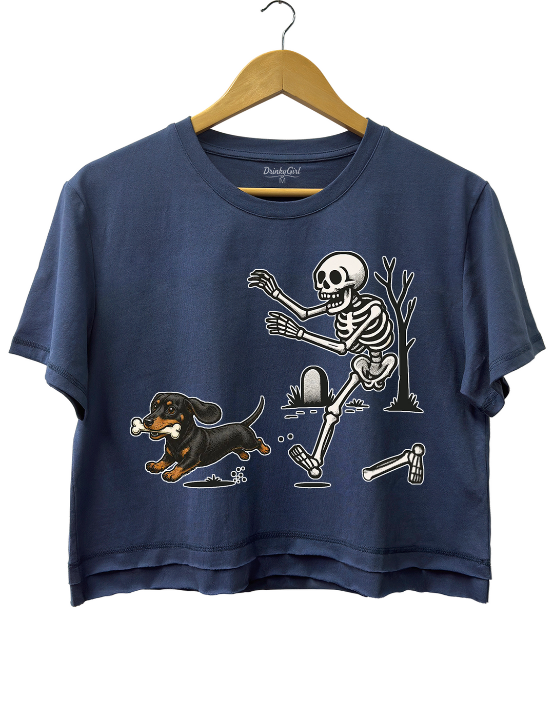 Halloween Dachshund Dog Crop Top