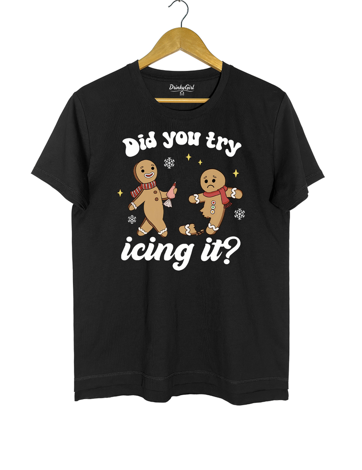 Try lcing it Funny Christmas Crop Top