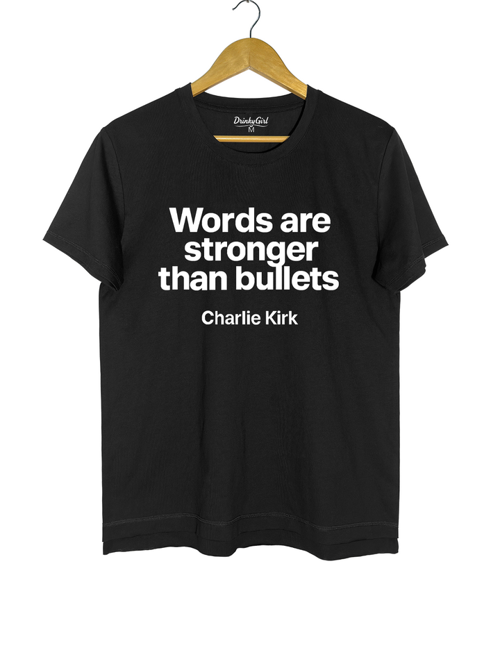 Words Are Stronger Than Bullets Charlie kirk Tee