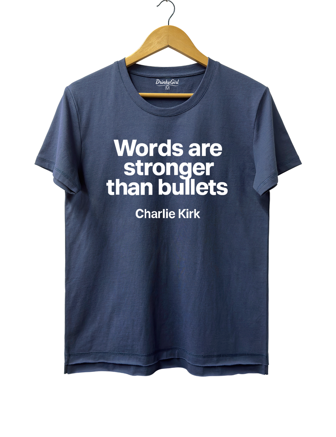 Words Are Stronger Than Bullets Charlie kirk Tee