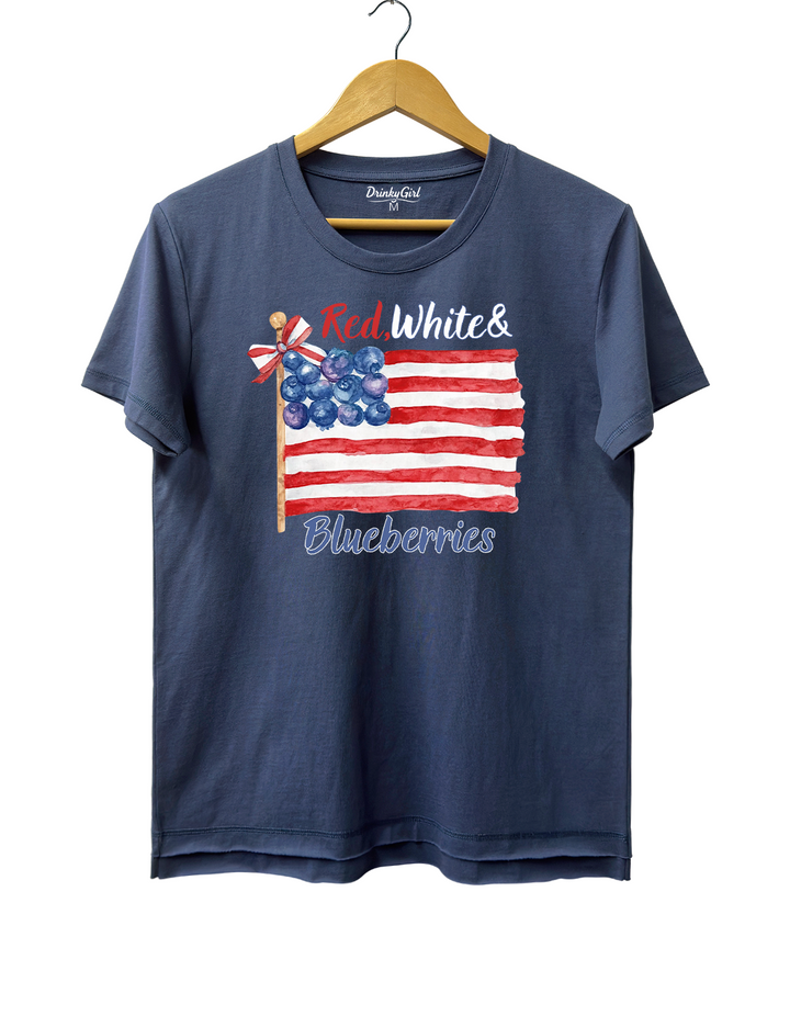 Red, White and Blueberries Memorial Freedom Human Rights Tee