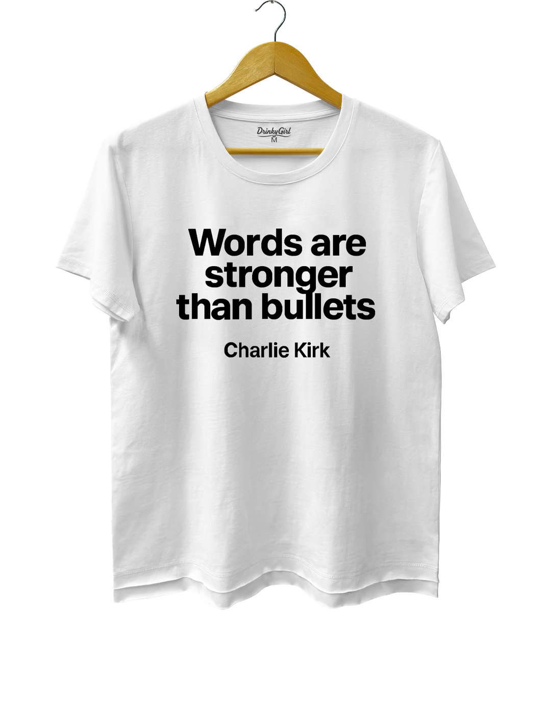 Words Are Stronger Than Bullets Charlie kirk Tee