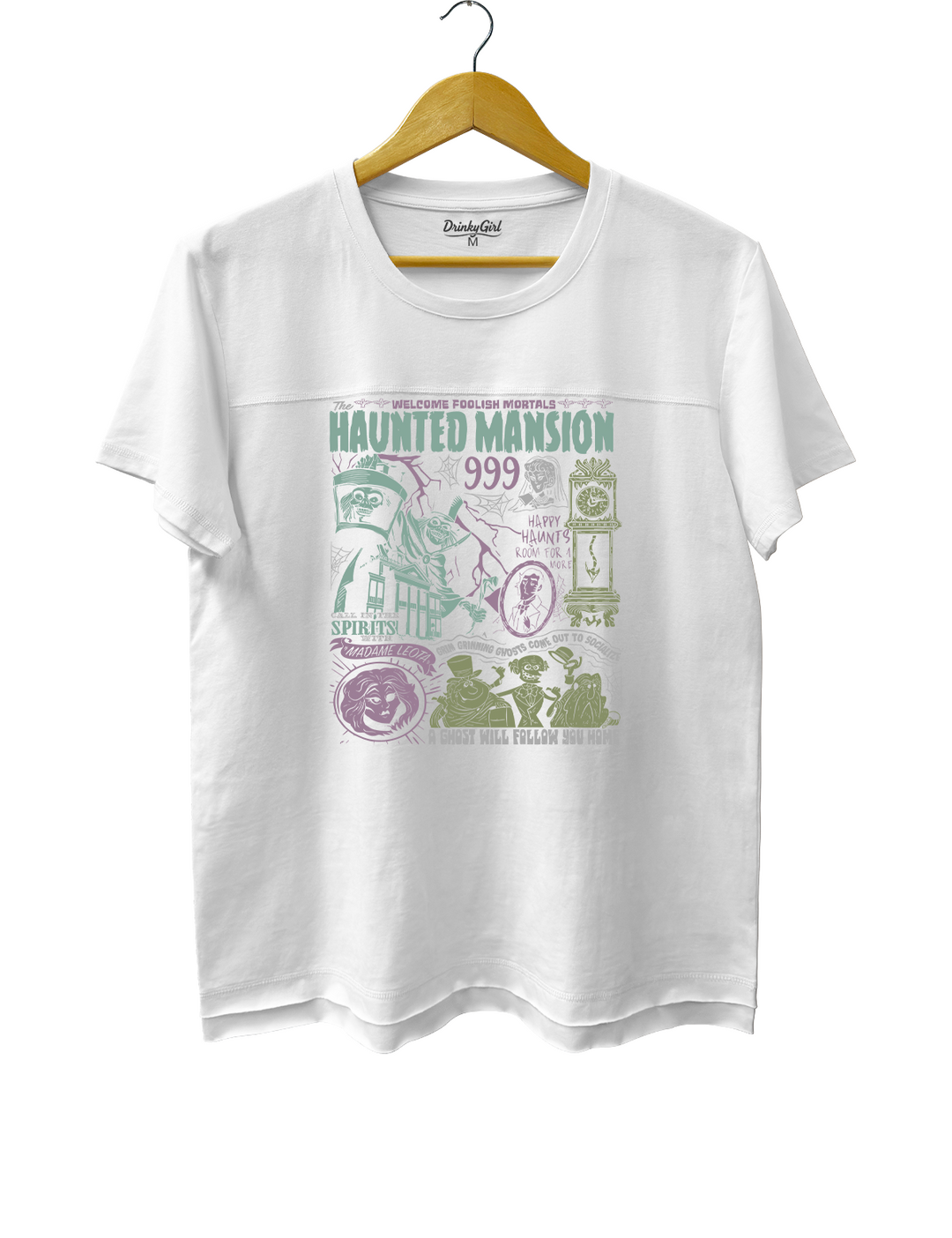 Welcome Foolish Mortals Hitchhiking Ghost Spooky Season Madam Leota