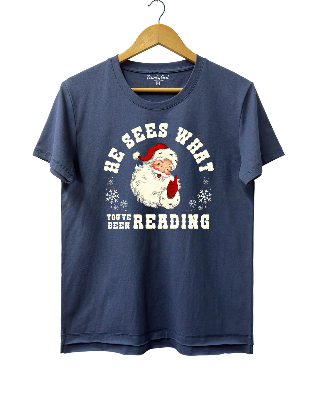 He Sees What You've Been Reading Santa