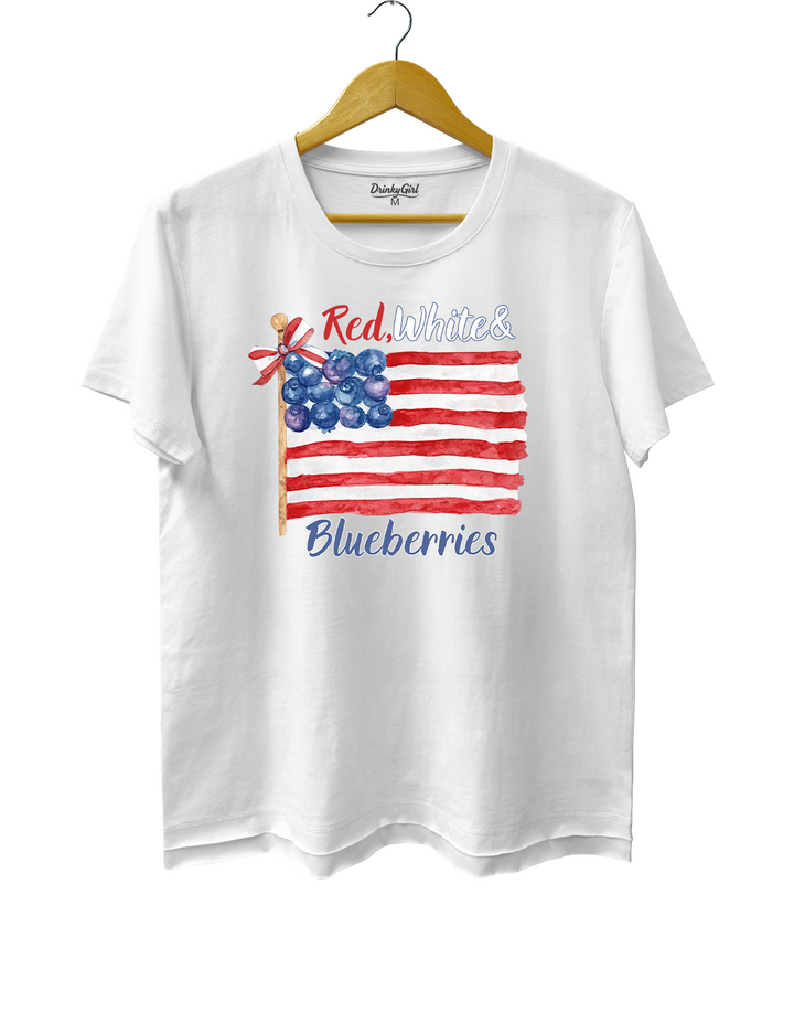 Red, White and Blueberries Memorial Freedom Human Rights Tee