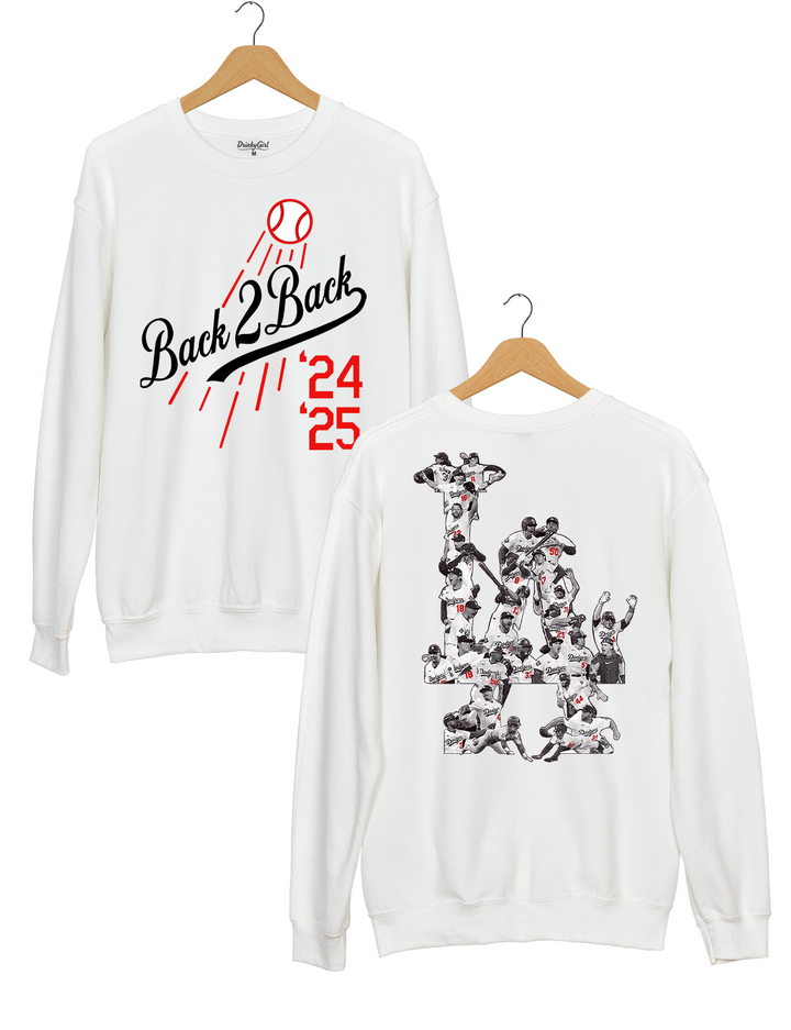 La Baseball Back to Back Champs Sweatshirt