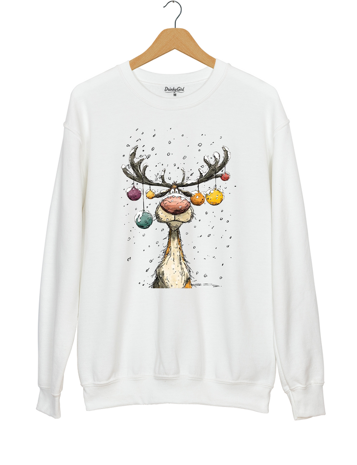 Vintage Reindeer Cute Christmas Sweatshirt