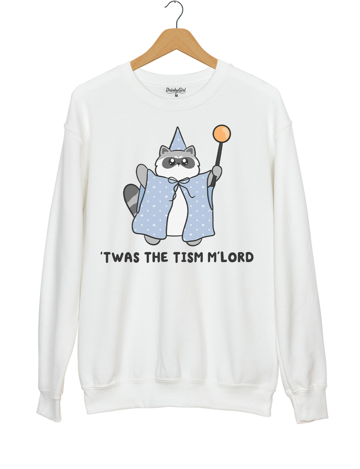 Twas The Tism Mlord Raccoon Sweatshirt