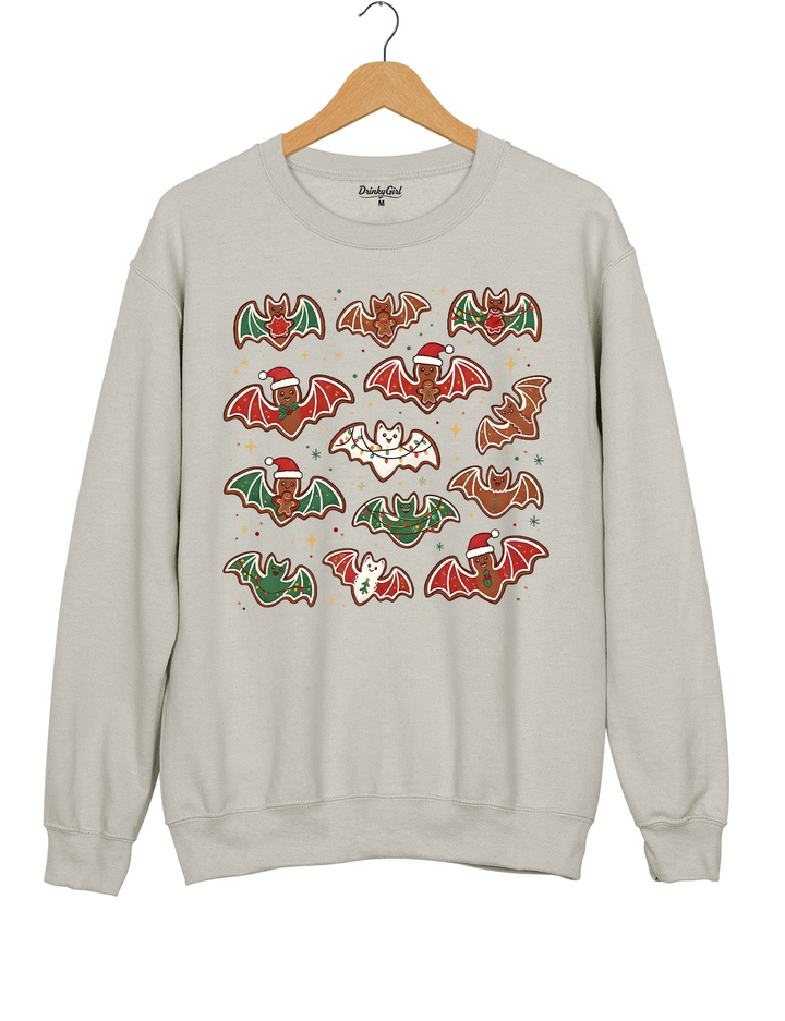 Gingerbread bats lt's Frickin Bats Sweatshirt