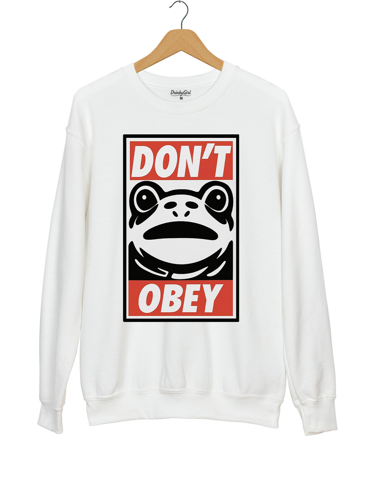 Portland Frog Demands That You Don't Obey Sweatshirt